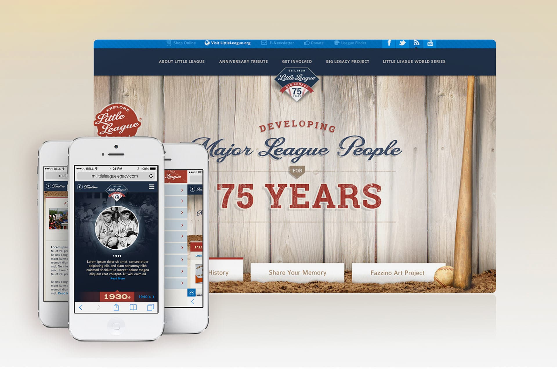 Little League Microsite cover